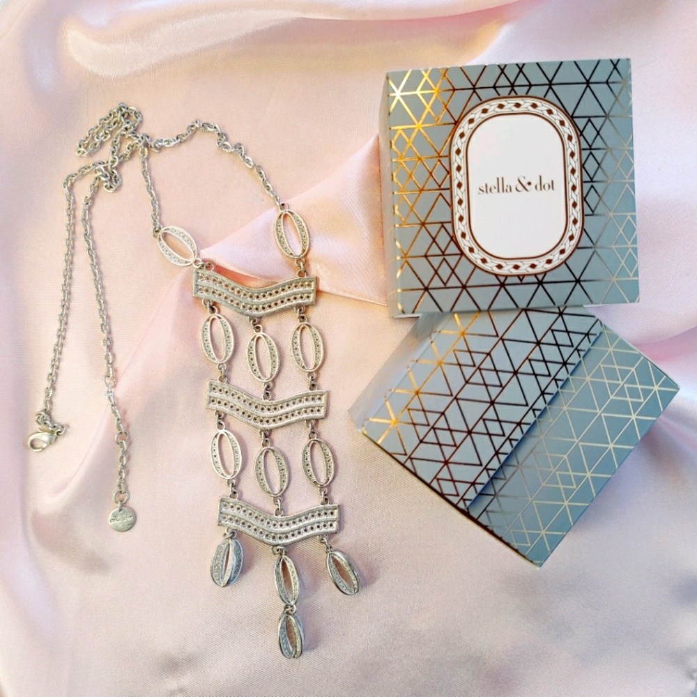 Stella & Dot | Silver Kimberley Necklace
